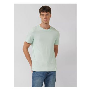 Tricou barbati din bumbac - Regular fit - Verde deschis