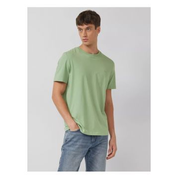 Tricou barbati din bumbac - Regular fit - Verde