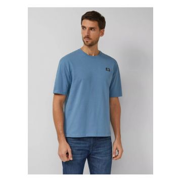 Tricou barbati - din jerseu gros de bumbac - Modern fit - Albastru -