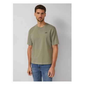 Tricou barbati - din jerseu gros de bumbac - Modern fit - Olive -