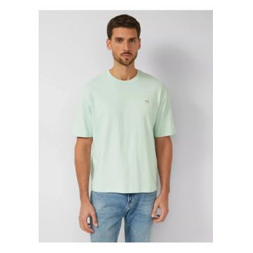 Tricou barbati - din jerseu gros de bumbac - Modern fit - Verde menta -