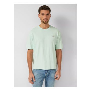 Tricou barbati - din jerseu gros de bumbac - Modern fit - Verde menta -
