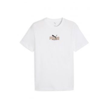 Tricou barbati  GRAPHIC PUMA Wording Tee - Bumbac - Alb - Alb