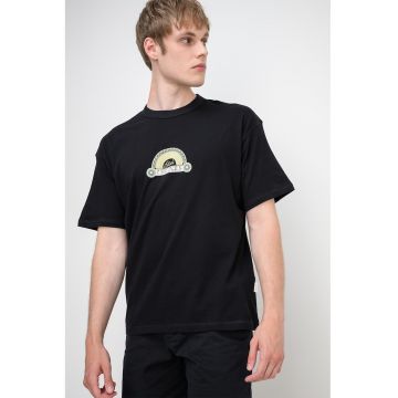 Tricou din bumbac Côte d'Azur - Negru