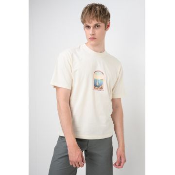 Tricou din bumbac organic Cassis - Galben pal