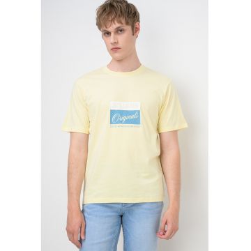 Tricou din bumbac organic Hyeres - Galben pal