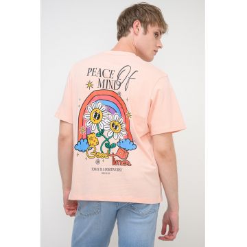 Tricou din bumbac organic Vintage Cartoon - Piersica