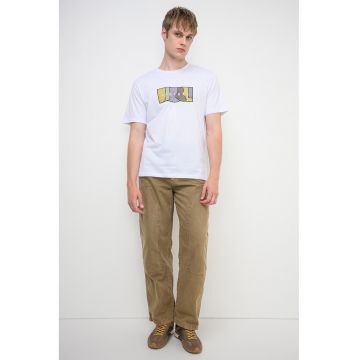 Tricou din bumbac Thomas - Alb optic