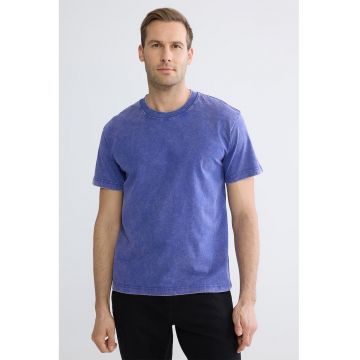 Tricou lejer de bumbac - Albastru