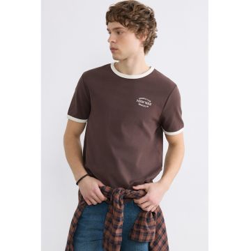 Tricou regular fit - Maro