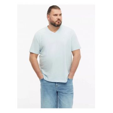 Big Sizes Tricou cu anchior - barbati big sizes - din bumbac - Regular fit - Albastru deschis -