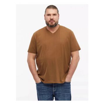 Big Sizes Tricou cu anchior - barbati big sizes - din bumbac - Regular fit - Maro -