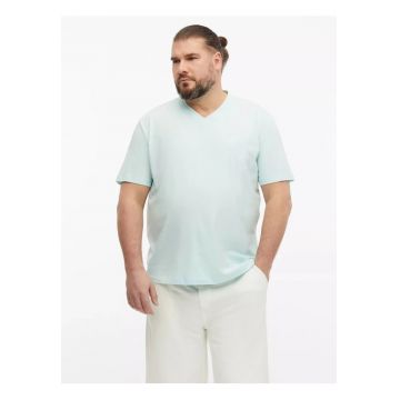 Big Sizes Tricou cu anchior - barbati big sizes - din bumbac - Regular fit - Turcoaz deschis -