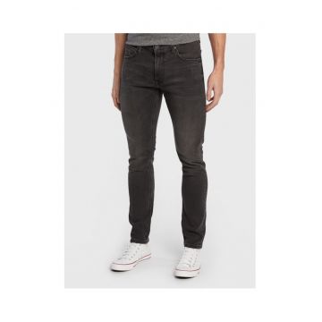 Blugi barbati -  Gri - bumbac - fermoar -