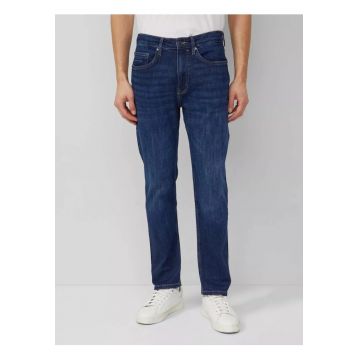 Blugi barbati Mauro cu talie medie - croiala Regular Fit - Tapered Leg - Albastru inchis - W38 L32