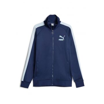 Hanorac barbati cu fermoar  T7 ICONIC Track Jacket - Poliester - Albastru -