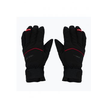 Manusi de ski pentru barbati -  Solven Ski - Poliester - Negru/Rosu -