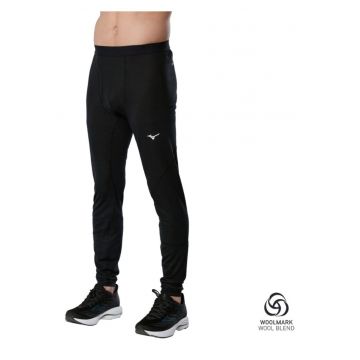 Pantaloni alergare barbati  Premium Merino - Negru