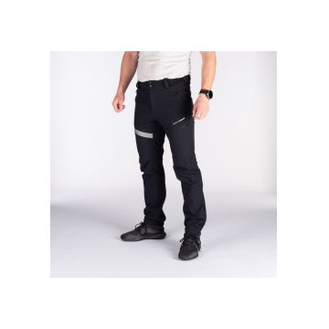 Pantaloni hibrizi softshell cu deschidere completa 10K/10K barbati Ganek - Negru
