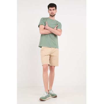 Pantaloni scurti chino cu buzunare laterale - Bej