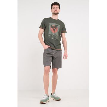 Pantaloni scurti cu 5 buzunare - Gri carbon