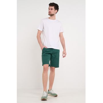 Pantaloni scurti cu buzunare laterale - Verde persan