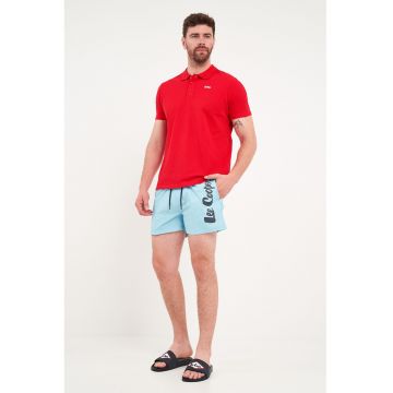 Pantaloni scurti de baie cu logo - Albastru glaciar