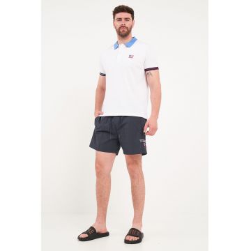 Pantaloni scurti de baie cu logo - Albastru ultramarin