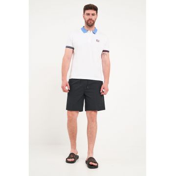 Pantaloni scurti de baie cu logo - Negru