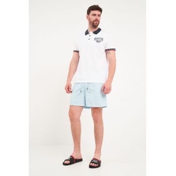 Pantaloni scurti de baie cu snur - Albastru glaciar