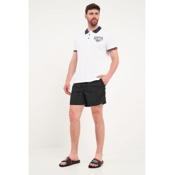 Pantaloni scurti de baie cu snur - Negru