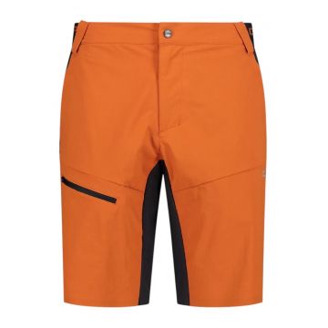 Pantaloni scurti trekking barbati  33T6667 SS 2025 - Negru/Portocaliu
