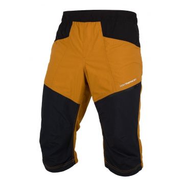 Pantaloni scurti trekking barbati  Artur - Negru/Portocaliu