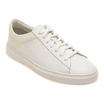 Pantofi sport BOSS albi, 3591, din piele naturala