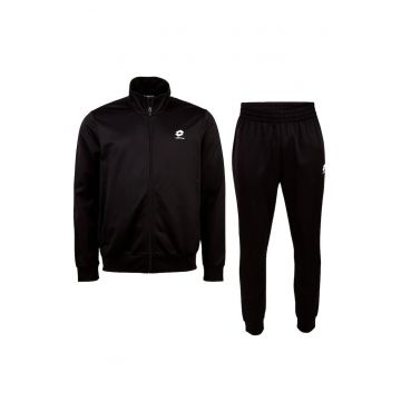 Set trening barbati  hanorac cu fermoar si pantaloni - negru - materiale sintetice de inalta calitate -