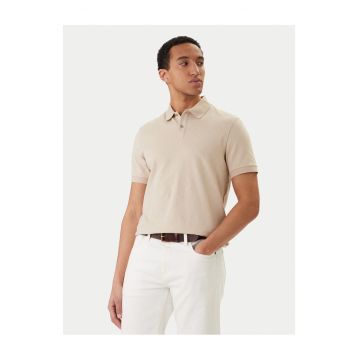 Tricou barbati -  bumbac - bej clasic