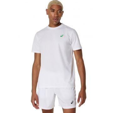Tricou cu imprimeu logo pentru tenis - Alb