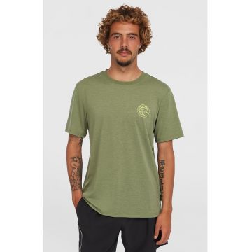 Tricou cu logo pe spate - Galben/Verde aquamarin
