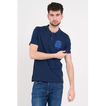 Tricou polo regular fit - Bleumarin
