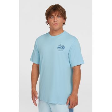 Tricou regular fit cu imprimeu - Albastru pastel/Albastru lavanda