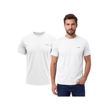 Tricou regular fit cu logo discret
