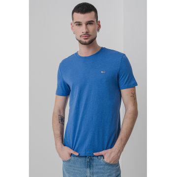 Tricou slim fit - Albastru inchis