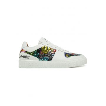 Adidasi barbati  fitness - alb - piele naturala -