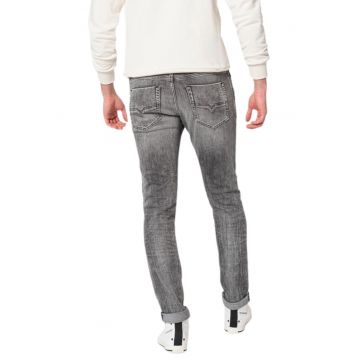 Blugi barbati  gri - bumbac - stil drept - lungime lunga -