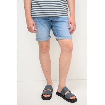 Blugi scurti cu croiala slim-fit Scanton - Albastru