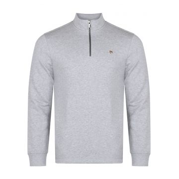 Bluza de trening cu fermoar la guler