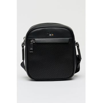 Geanta crossbody cu fermoar Ray - Negru stins
