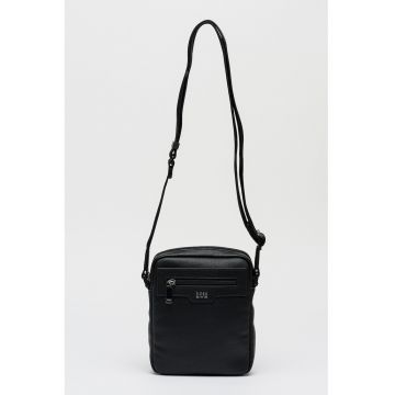 Geanta crossbody din piele ecologica Lewys - Negru