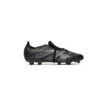 Ghete fotbal din piele ecologica - Negru