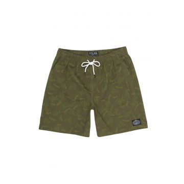Pantaloni scurti cu imprimeu abstract -
